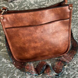 Caitina Brown Leather Women's Bag